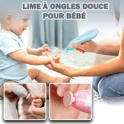 Coupez et limez les ongles de bébé en toute sécurité grâce à notre kit électrique,silencieux et doux.