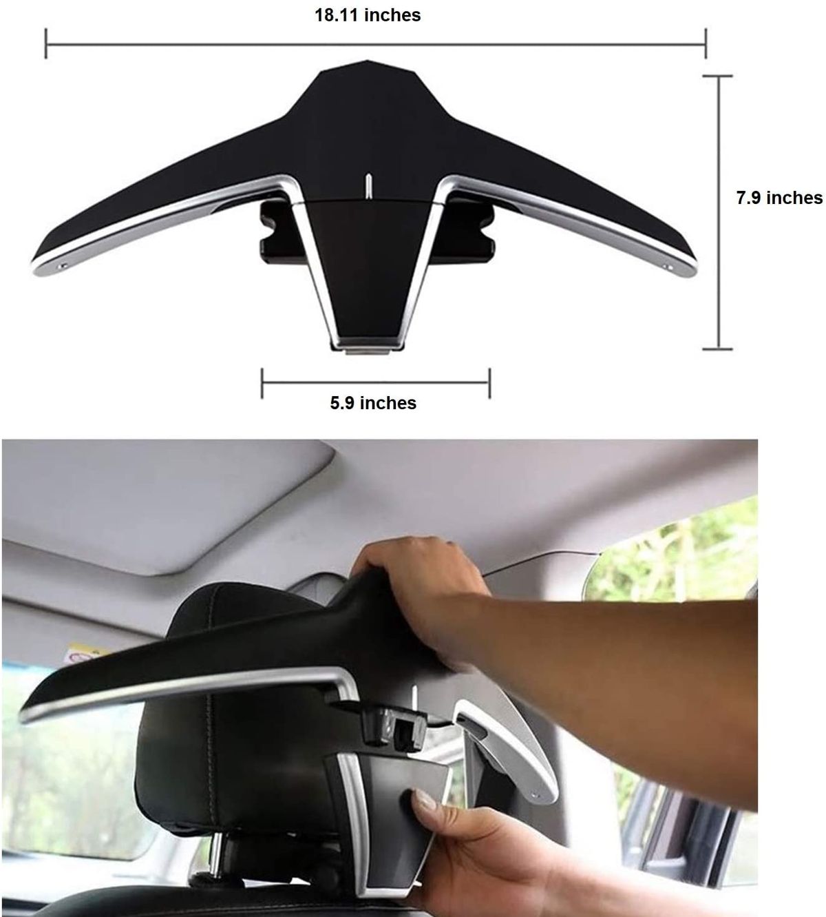 🕴️ Porte-Manteau Voiture Premium – Élégance Instantanée au Quotidien