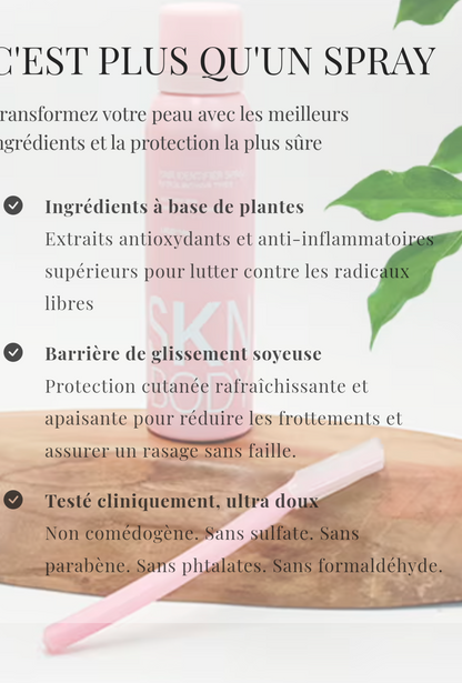 Rasage parfait, peau douce Spray Identifiant Les Cheveux PRÉCIS, SÛR ET PROTECTION POUR LA PEAU