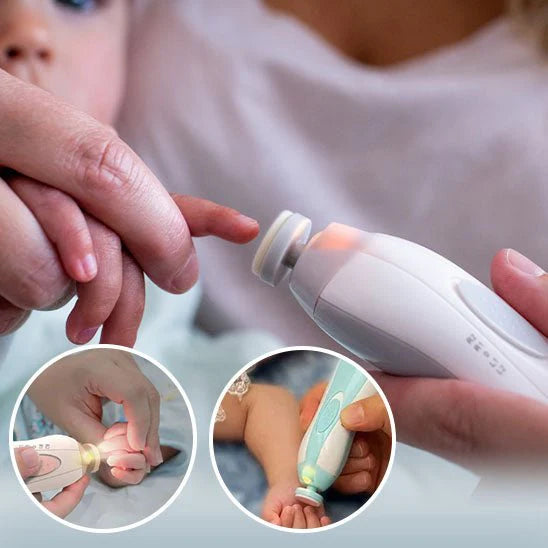 Coupez et limez les ongles de bébé en toute sécurité grâce à notre kit électrique,silencieux et doux.