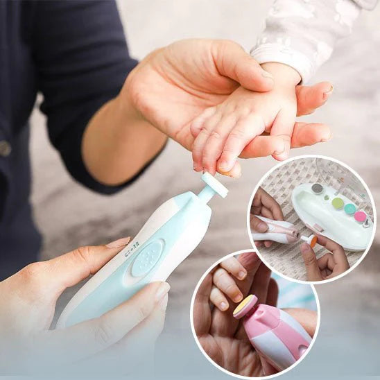 Coupez et limez les ongles de bébé en toute sécurité grâce à notre kit électrique,silencieux et doux.