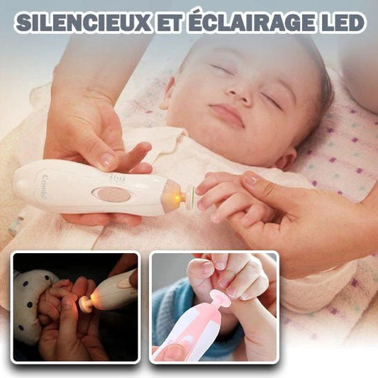 Coupez et limez les ongles de bébé en toute sécurité grâce à notre kit électrique,silencieux et doux.